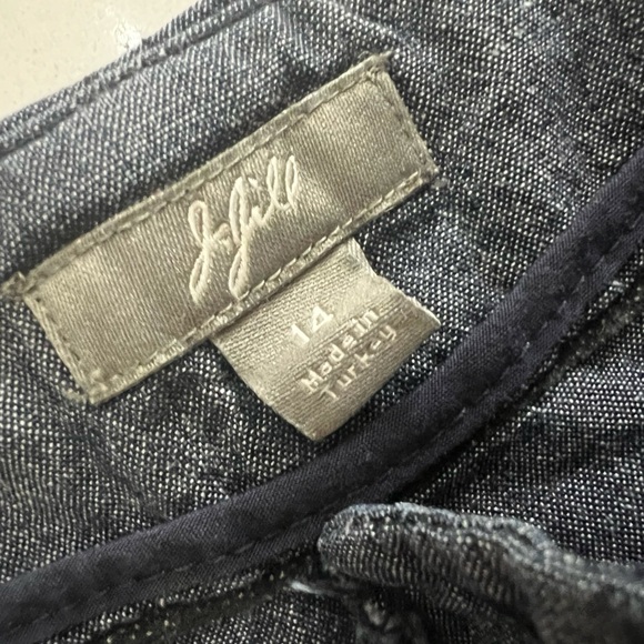 J.Jill Jacket and pants set  Blue 100% Cotton Denim Like size 14 great condition - Picture 14 of 14